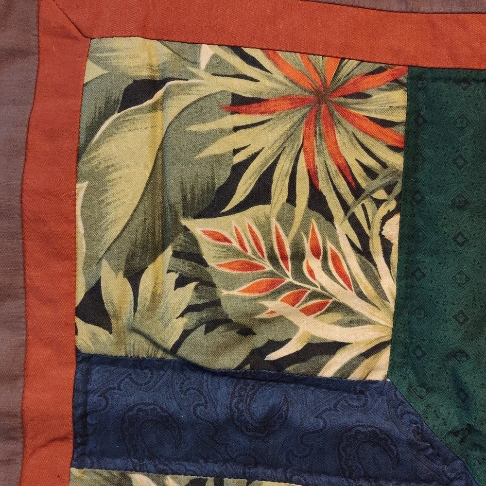 Beautiful Tiger Handmade Small Quilt With Tigers